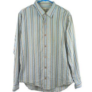 BKE Contour Button Front Shirt Long Sleeve Size L